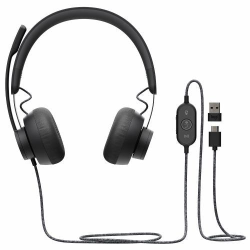 Logitech Headset Zone Wired MSFT Teams on Ear USB-C Grey