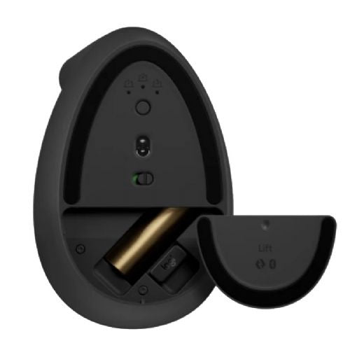 LOGITECH Lift Left vertical ergonomična za levičarje brezžična optična črna miška