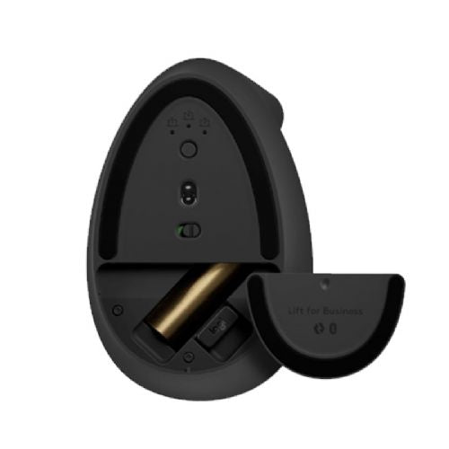 LOGITECH Lift vertical ergonomična brezžična optična črna miška
