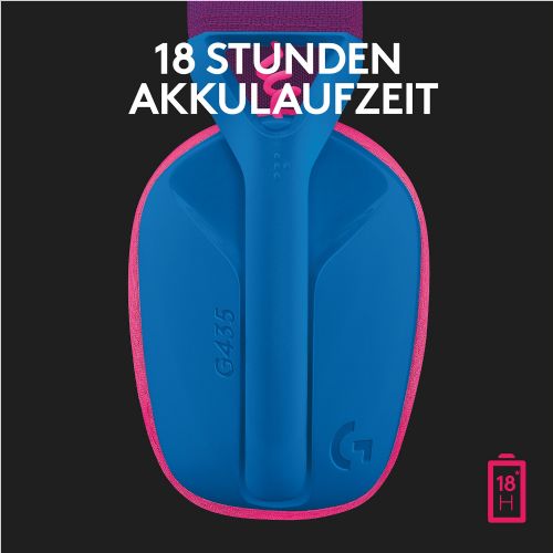 Slušalke LOGITECH Lightspeed G435, polne velikosti, Bluetooth / 2,4 GHz, brezžične, modre, Discord certifikat