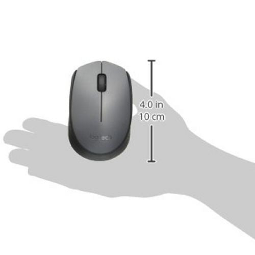 Brezžična optična miška siva Logitech M170