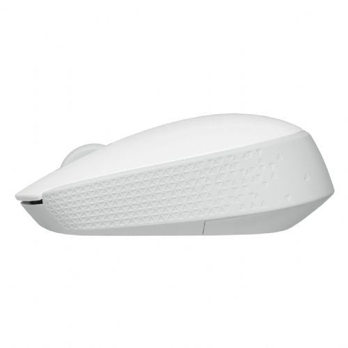Miška Logitech M171 desni in levi optični 3 gumbi brezžični 2,4 GHz USB brezžični sprejemnik umazano bel