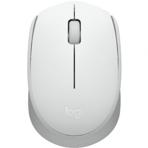Miška Logitech M171 desni in levi optični 3 gumbi brezžični 2,4 GHz USB brezžični sprejemnik umazano bel