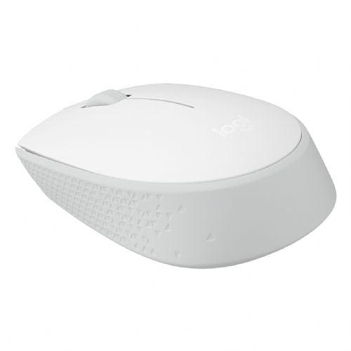 Miška Logitech M171 desni in levi optični 3 gumbi brezžični 2,4 GHz USB brezžični sprejemnik umazano bel