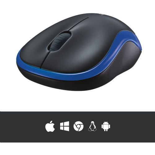 Miška Logitech M185 brezžična modra