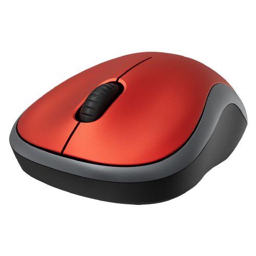 Miška Logitech M185 Wireless rdeča