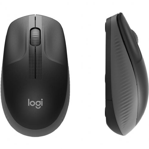 Logitech M190 brezžična optična črna