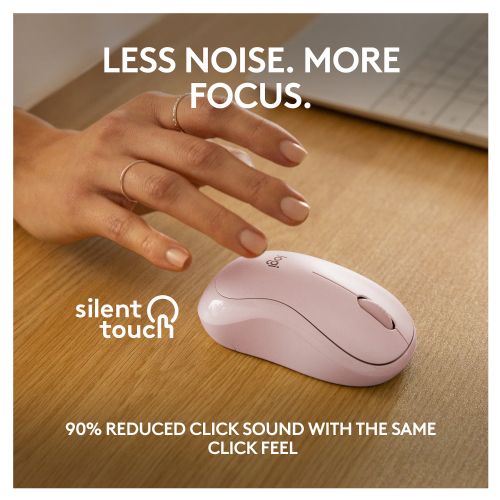 Miška Logitech M240 Silent Mouse desni in levi optični 3 gumbi brezžična Bluetooth vrtnica