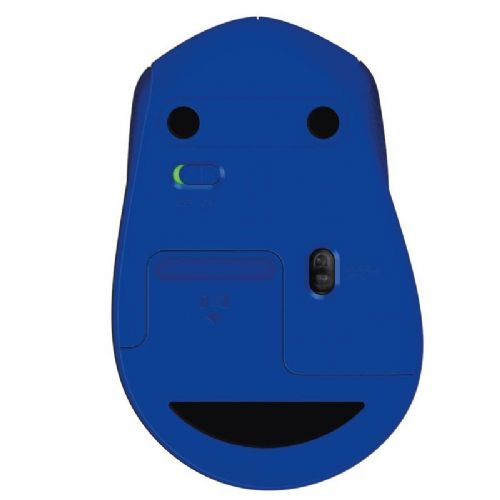 Brezžična optična miška Logitech M330 Silent Plus (modra)