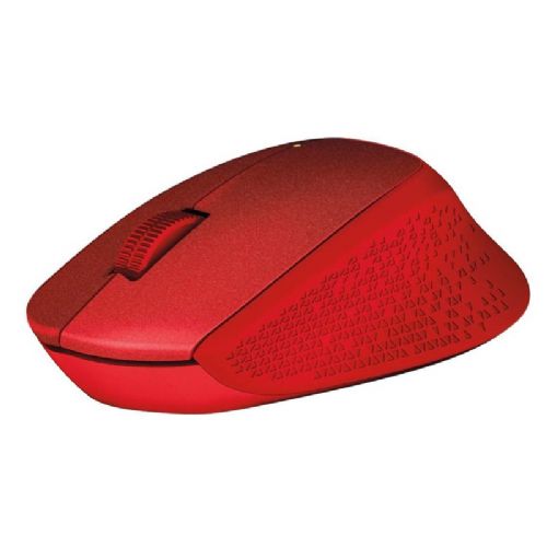 Brezžična optična miška Logitech M330 Silent Plus (rdeča)