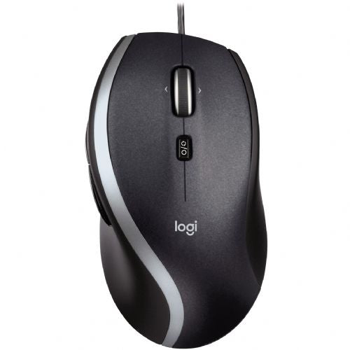 Miška Logitech M500 žična laserska, črna