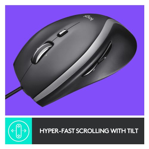 Miška Logitech M500s, žična, laserska, USB, črna