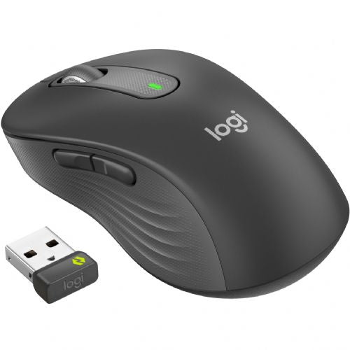 Miška Logitech M650 L for Business, Bluetooth, grafitne barve