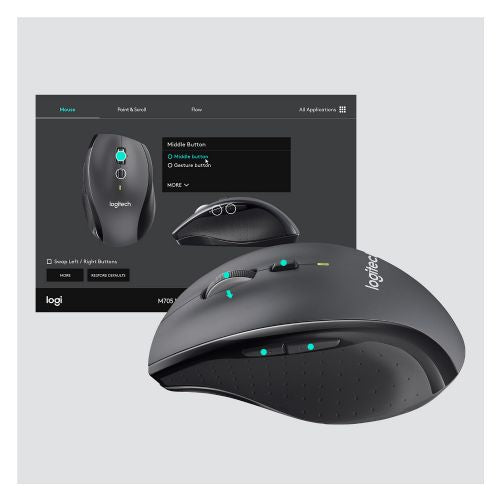 Logitech M705 wireless mouse, optical, black