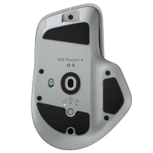 Miška Logitech MX Master 4 brezžična Bluetooth, Darkfield laser 8000 DPI, tiho klikanje, MagSpeed kolesce, svetlo siva
