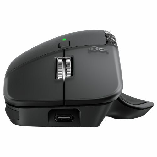 Logitech MX Master 4 mouse graphite, Bluetooth and Logi Bolt, laser tracking 8000 dpi, support Windows/macOS/Linux/ChromeOS/iPadOS/Android, rechargeable battery