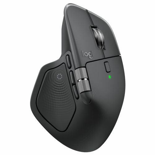 Logitech MX Master 4 mouse graphite, Bluetooth and Logi Bolt, laser tracking 8000 dpi, support Windows/macOS/Linux/ChromeOS/iPadOS/Android, rechargeable battery