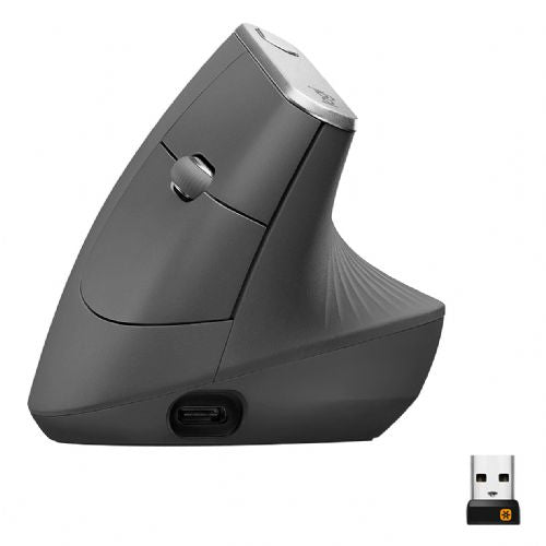 Logitech MX Vertical mouse, bluetooth & wireless, optical, vertical
