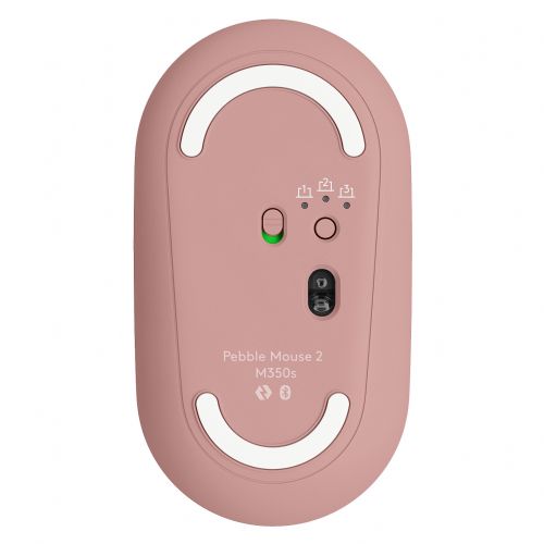 Miška Logitech Pebble Mouse 2 M350s Mouse optical 3 buttons wireless Bluetooth 5.2 LE tonal rose