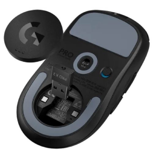 Gaming črna miška LOGITECH PRO X SUPERLIGHT 2 brezžična optična