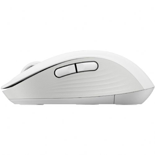 Brezžična miška Logitech Signature M650 for Business Mouse Bluetooth 2,4 GHz Bolt USB sprejemnik umazano bela