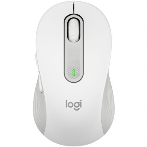 Brezžična miška Logitech Signature M650 for Business Mouse Bluetooth 2,4 GHz Bolt USB sprejemnik umazano bela