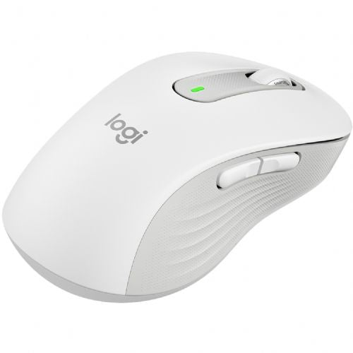 Miška Logitech Signature M650 L LEVA miška velika velikost, levičarska optična 5 gumbov, brezžična Bluetooth 2,4 GHz OFF-WHITE