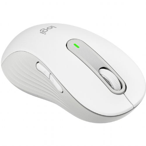 Miška Logitech Signature M650 L LEVA miška velika velikost, levičarska optična 5 gumbov, brezžična Bluetooth 2,4 GHz OFF-WHITE