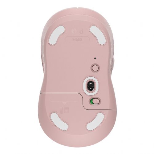 Miška Logitech Signature M650 Mouse optična 5 gumbov brezžična Bluetooth 2,4 GHz Bolt USB sprejemnik rose