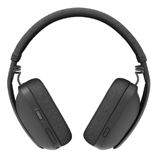 Brezžične slušalke Logitech Zone Vibe brezžične slušalke polne velikosti Bluetooth brezžične USB-C prek adapterja Bluetooth grafitno certificirano za Microsoft Teams