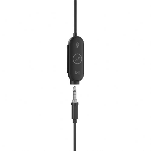 Slušalke Logitech Zone Wired Earbuds UC - GRAPHITE - EMEA