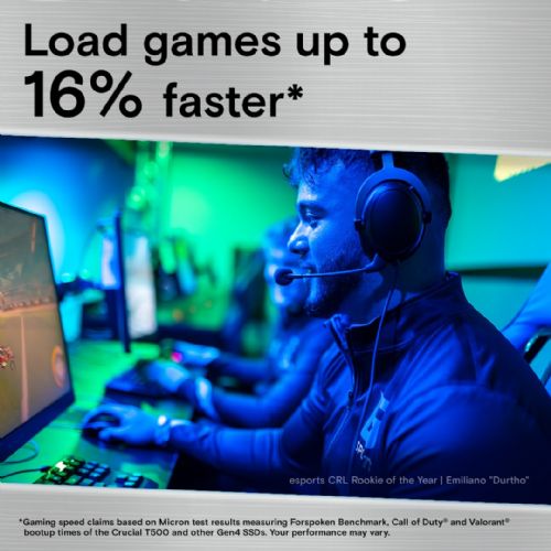 Vgradni SSD disk M.2 2TB Crucial T500 NVMe PCIe 4.0 x 4