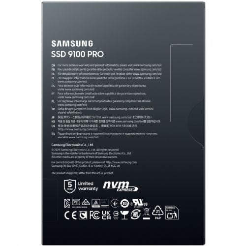 Vgradni HDD disk M.2 2TB Samsung 9100 PRO NVMe PCIe 5.0 maloprodaja
