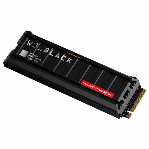 Vgradni SSD disk WD SN8100 2TB M.2 NVMe PCIe 5.0 2280 s hladilnikom črne barve