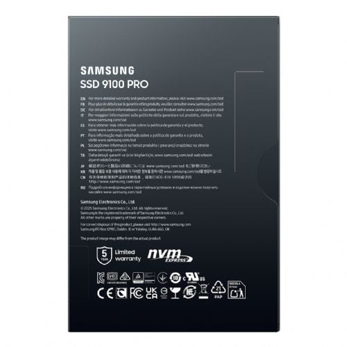 Vgradni SSD disk M.2 4TB Samsung 9100 PRO NVMe PCIe 5.0 maloprodaja