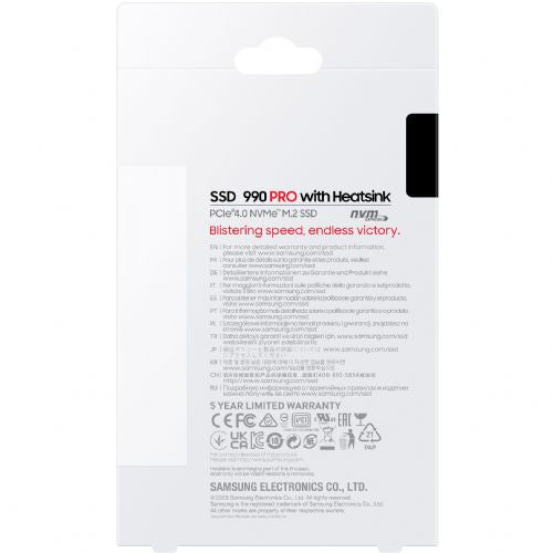 Hladilnik M.2 4TB Samsung 990 PRO NVMe PCIe 4.0 x 4 maloprodaja