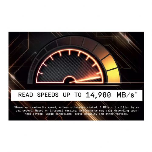 Vgradni SSD disk WD SN8100 8TB M.2 PCIe 5.0 NVMe s hladilnikom črne barve