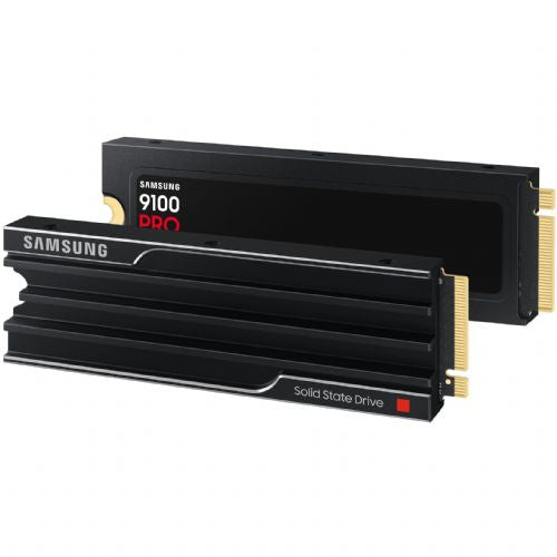 Vgradni SSD SAMSUNG M.2. 9100 PRO hladilnik NVMe 1TB PCIe 5.0 14.700 MB/s branje 13.300 MB/s