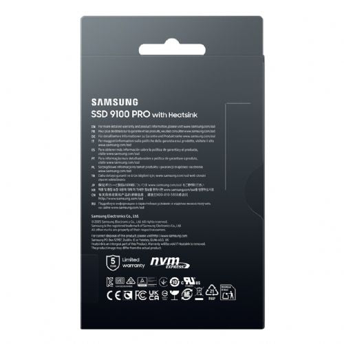 Vgradni SSD M.2. 9100 PRO hladilnik NVMe 2TB PCIe 5.0 14.800 MB/s branje 13.400 MB/s