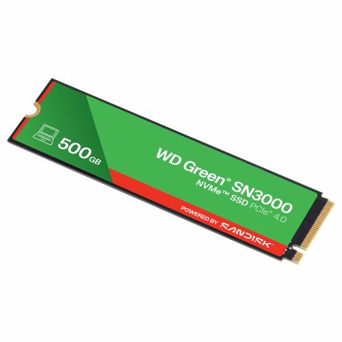 Vgradni SSD disk Western Digital Green SN3000 500GB, M.2 2280, NVMe, PCI Express 4.0, 3D QLC NAND