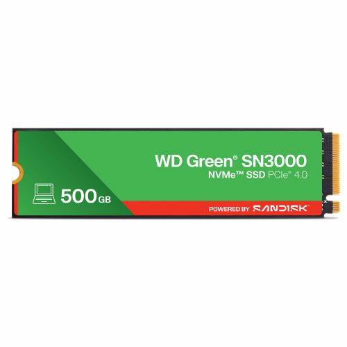 Vgradni SSD disk Western Digital Green SN3000 500GB, M.2 2280, NVMe, PCI Express 4.0, 3D QLC NAND