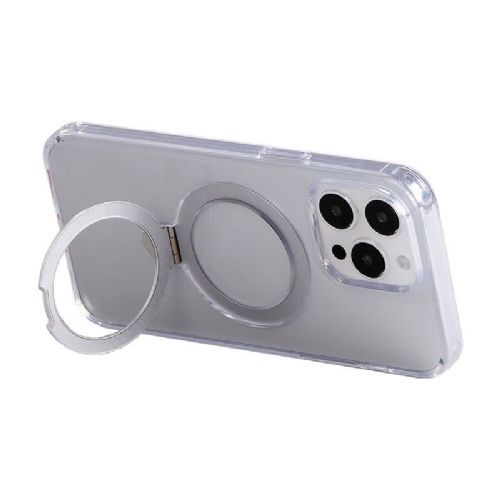 Joyroom JR-BP004 Magnetic Protective Phone Case with Holder for iPhone 15 Pro (Transparent)