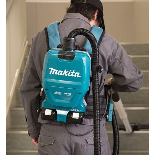 Makita DVC261ZX15 cordless backpack vacuum cleaner, without battery and charger, 2x 18 V