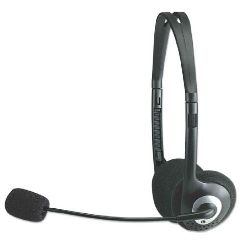 MANHATTAN Stereo 3,5mm žične z mikrofonom slušalke