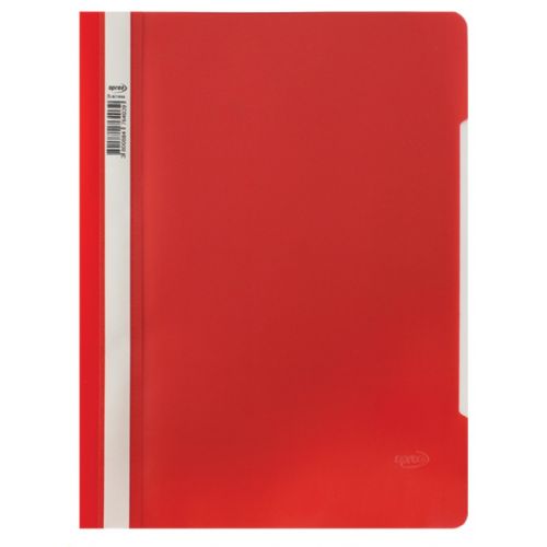 PVC folder with spree clip (red)