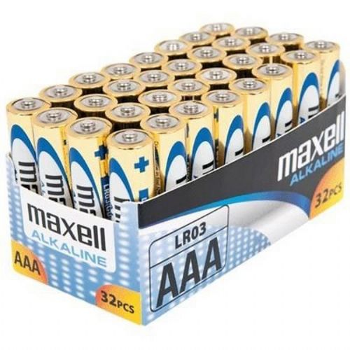 Maxell AAA (LR03) battery, 32 pcs, alkaline, foil packaging