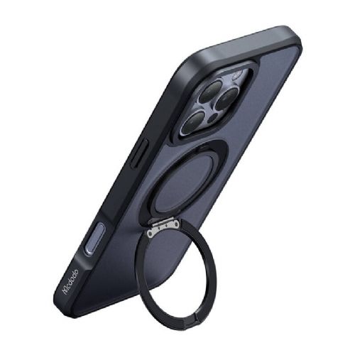 McDodo PC-4932 MagSafe Case for iPhone 16 Pro with Stand (Black)