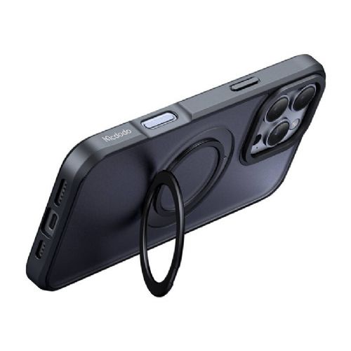 McDodo PC-4932 MagSafe Case for iPhone 16 Pro with Stand (Black)