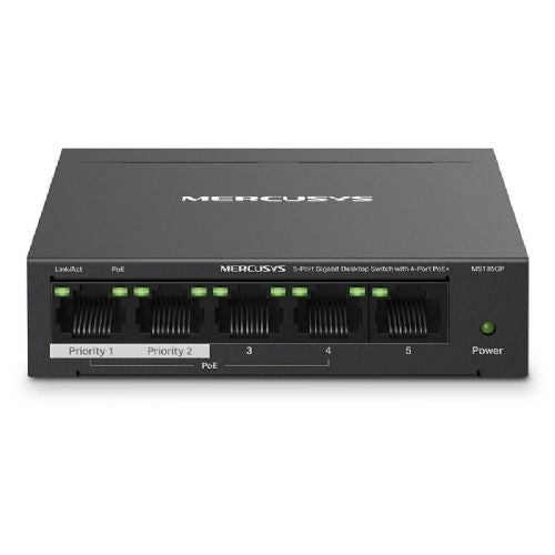 MERCUSYS MS105GP 5-port Gigabit (4x PoE+) RJ45 network switch (UNPACKED)