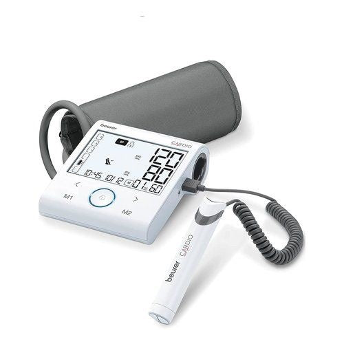 Beurer BM 96 Cardio blood pressure monitor with ECG function, white/gray